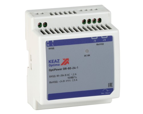 Блок питания OptiPower DR-60-24-1 КЭАЗ 284546