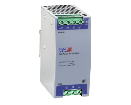 Блок питания OptiPower DR-75-24-1 КЭАЗ 284547