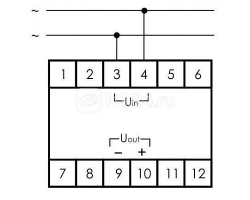 Блок питания ZI-24 (импульсный; Uвых. 24В DC; 3 модуля 100-264В 30Вт AC IP20) F&F EA11.001.007