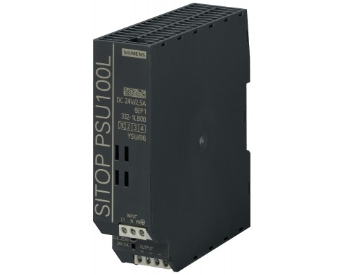 Блок питания стабилизированный SITOP PSU100L 24В/2.5А Siemens 6EP13321LB00