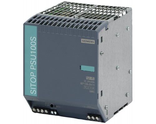 Блок питания стабилизированный SITOP PSU100S 24В/20А Siemens 6EP13362BA10