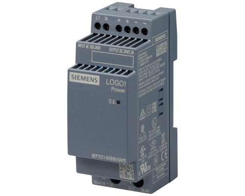 Блок питания стабилизированный вход=100-240В выход =24В/1.3А Siemens 6EP33316SB000AY0