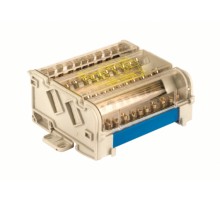 Блок распределительный 2p 7х6мм + 2х7.5мм + 2х9мм на DIN-рейку 125А DKC BD125112