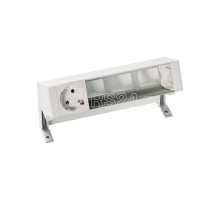 Блок розеточный настольный 1х2P+E 3 пустых мод. бел. Simon 400 42401000-130