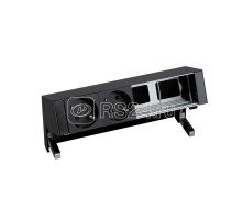 Блок розеточный настольный 2х2P+E 2 пустых мод. черн. Simon 400 42402000-138