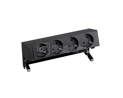 Блок розеточный настольный 4х2P+E черн. Simon 400 42404000-138