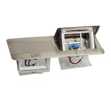 Блок розеточный выдвижной 6мод. IP40 нерж. сталь Leg 054022