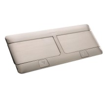 Блок розеточный выдвижной 8мод. IP40 нерж. сталь Leg 054023