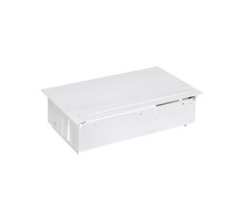 Блок розеточный врезной с крышкой и мет. вводом 2х2P+E 2хUSB зарядное уст. 1 пустой мод. бел. Simon 400 45422000-130