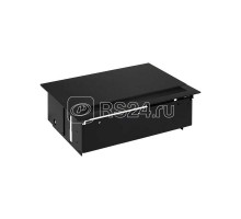 Блок розеточный врезной с крышкой ввод щетка 4х2P+E черн. Simon 400 44404000-138