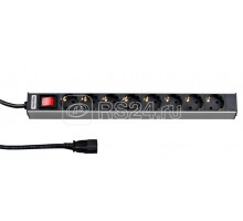 Блок розеток SHT19-8SH-S-2.5IEC 10А выкл. шнур 2.5м 19дюймов Hyperline 26417
