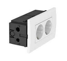 Блок укомплектованный розеточный AR45 2хModul45 84х140х59мм SDE-RW D0GN2 зел. OBO 6119408