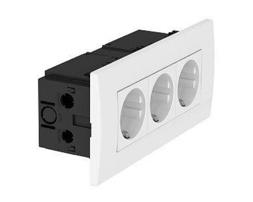 Блок укомплектованный розеточный AR45 3хModul45 84х185х59мм SDE-RW D0RT3 красн. OBO 6119413