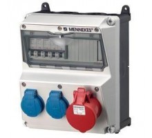 Бокс AMAXX IP44 1СЕЕ+2SCHUKO+3авт. выкл. Mennekes 920005