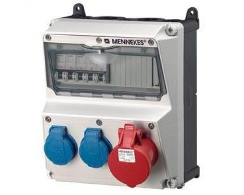 Бокс AMAXX IP44 1СЕЕ+2SCHUKO+3авт. выкл. Mennekes 920005