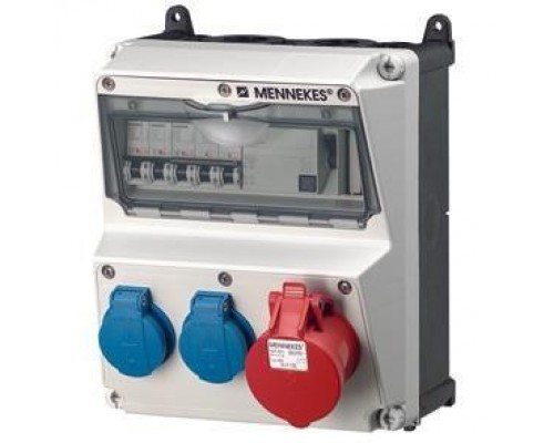 Бокс AMAXX IP44 1СЕЕ+2SCHUKO+3авт. выкл. Mennekes 920009R