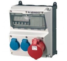 Бокс AMAXX IP44 1СЕЕ+2SCHUKO+3авт. выкл. Mennekes 920011