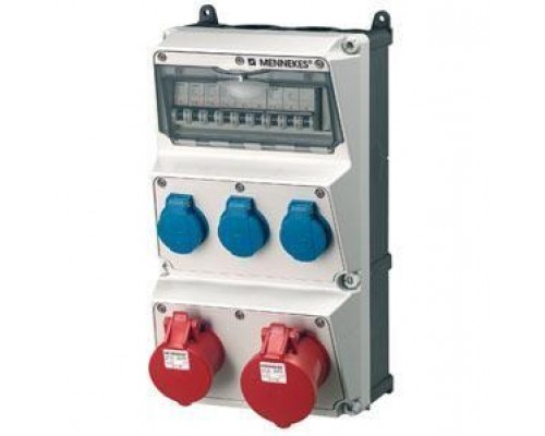 Бокс AMAXX IP44 2СЕЕ+3SCHUKO+5авт. выкл. Mennekes 930011