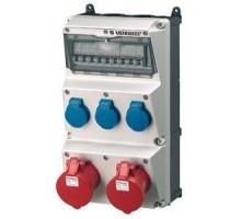 Бокс AMAXX IP44 2СЕЕ+3SCHUKO+5авт. выкл. Mennekes 930015R