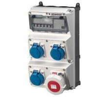 Бокс AMAXX IP67 1СЕЕ+3SCHUKO+4авт. выкл. +1узо Mennekes 930023