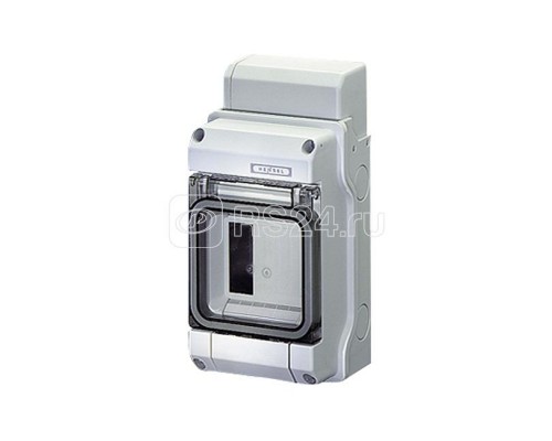 Бокс PS IP65 3мод. метр. отв. клемма PE+N сер. с прозр. дверью KV 7103 HENSEL 6100412