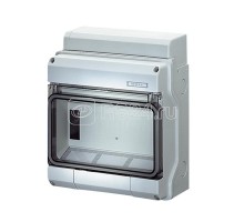 Бокс на 9 модулей метр. отв. с клеммой PE+N с прозр. дверью PS IP65 KV 7109 сер. HENSEL 6100415