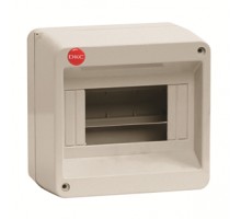 Бокс ОП IP40 8м сер. без дверцы (с клеммн. блоком в компл. 1х87508) DKC 83908