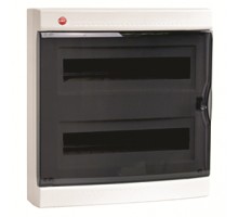 Бокс ОП IP41 36м бел/дым. двер. клемм. с замком DKC 84936