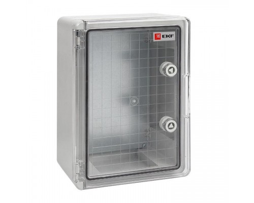 Бокс пластиковый с монтажной платой 500х400х240 IP65 прозр. дверь PROxima EKF PBT65MP007