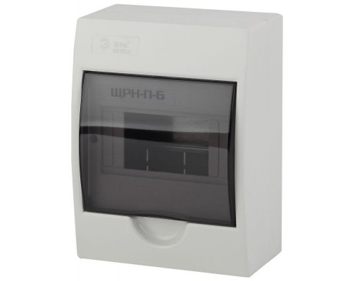 Бокс ЩРН-П-6 мод. навесной пластик IP41 SIMPLE NO-box_simple-plastic_6_surface ЭРА Б0041522