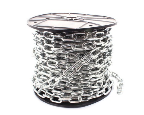 Цепь короткозвенная DIN766 5мм оцинк. (уп.30м) Партнер 16129