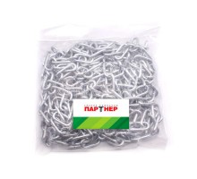 Цепь короткозвенная DIN766 D5 оцинк. (уп.5м) Партнер 57881