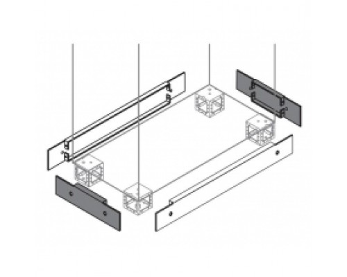 Цоколь для шкафов SRX 400х200х100мм ABB ZA4020X