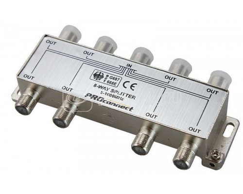 Делитель ТВх8 под F разъем 5-1000 МГц PROCONNECT 05-6025