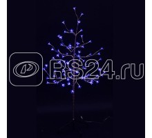 Дерево светодиодное Комнатная сакура син. 120см ствол и ветки фольга 80LED 8Вт 24В IP44 (с трансф.) NEON-NIGHT 531-253