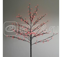 Дерево светодиодное комнатное Сакура 1.2м корич. ствол и ветки 80LED красн. IP44 трансформатор Neon-Night 531-242