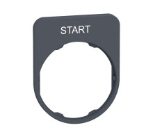 Держатель маркировки заподлицо START гравир. C0 SchE ZBYFP2303C0