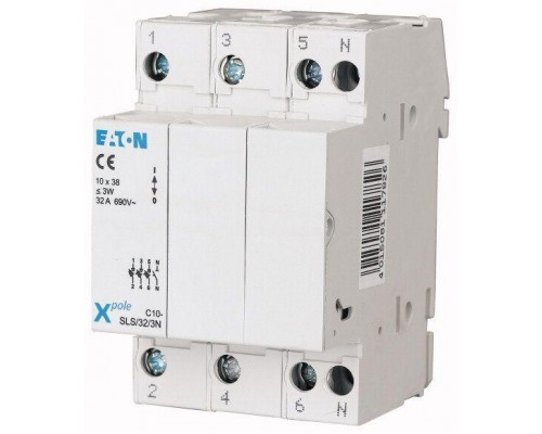 Держатель предохранителя 10х38 3+N C10-SLS/32/3N EATON 112224