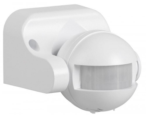 Детектор движения ДД 009 1100Вт угол. обз. 180град. IP44 бел. ИЭК LDD10-009-1100-001