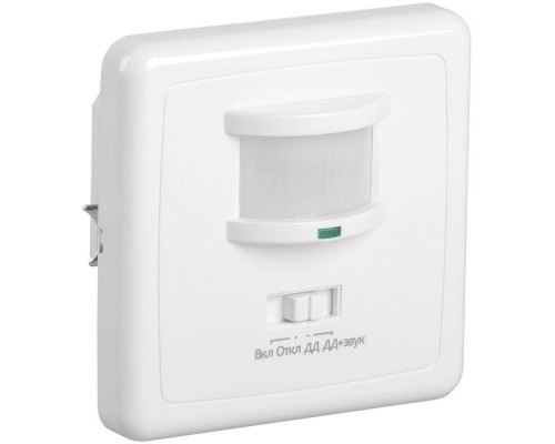 Детектор движения ДД 035 500Вт угол обз. 140град. дальн. 12м IP20 бел. ИЭК LDD12-035-500-001