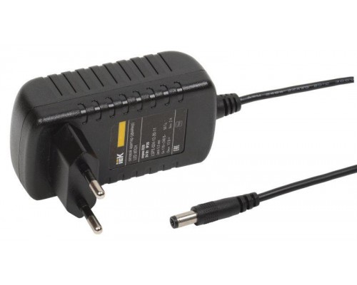 Драйвер LED ИПСН ECO 3528 24Вт 12В адаптер-JacK 5.5мм IP20 ИЭК LSP2-024-12-20-11
