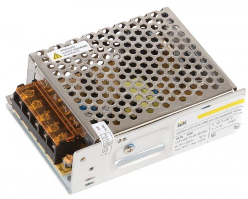 Драйвер LED ИПСН-PRO 5050 40Вт 12В блок-клеммы IP20 ИЭК LSP1-040-12-20-33-PRO