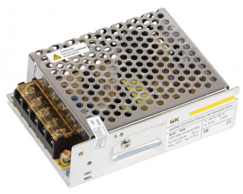 Драйвер LED ИПСН-PRO 5050 50Вт 12В блок-клеммы IP20 ИЭК LSP1-050-12-20-33-PRO