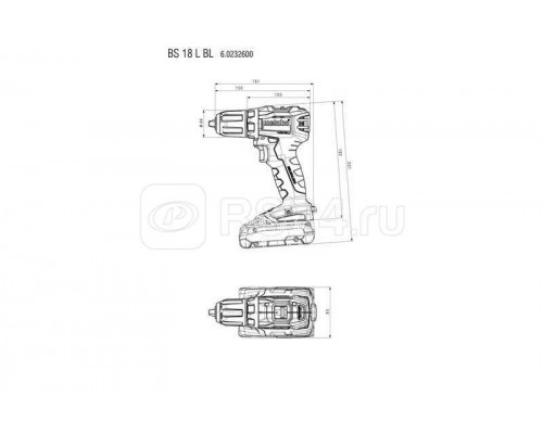 Дрель-шуруповерт аккумуляторная BS 18 L BL 2х2.0 LiIon кейс Metabo 602326500