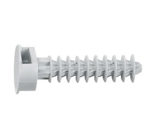 Дюбель с отверстием для хомута d8 сер. (уп.100шт) Leg 031880