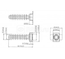 Дюбель ТН-2В для каб. стяжки 8-10мм черн. (уп.100шт) Hyperline 48141