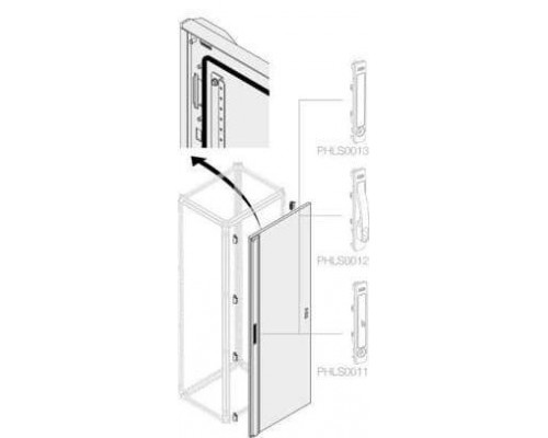 Дверь глухая с мех. запирания H1800 W500 ABB 1STQ002271B0000