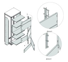 Дверь внешняя модульная OptiBox M-300х600 КЭАЗ 259184