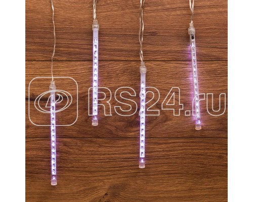 Электроукрашение Тающая сосулька 4х14LED 0.5м 24В IP20 бел.; черн. провод NEON-NIGHT 256-317-6