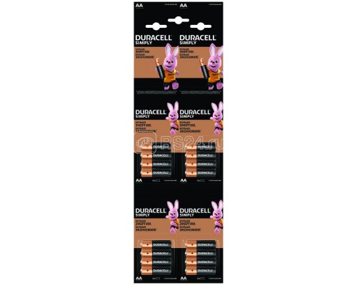 Элемент питания Duracell LR6-4BL BASIC 4х4 (16/208/18304)5009139/5008091 (блист.16шт) Duracell Б0046868
